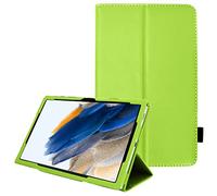 TECHGEAR Coque Cuir Compatible avec Samsung Galaxy Tab A8 2021 10.5 Pouces (SM-X200 / SM-X205) Housse de Protection en Cuir PU avec Support Stand et Prise Main [Fonction réveil/Sommeil] Vert