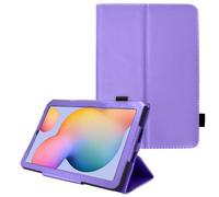TECHGEAR Coque Cuir Compatible avec Samsung Galaxy Tab S6 Lite 10.4 Pouces 2020 (SM-P610 / SM-P615) Housse de Protection en Cuir PU avec Support Stand et Prise Main [Violet]