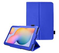 TECHGEAR Coque Cuir Compatible avec Samsung Galaxy Tab S6 Lite 10.4 Pouces 2020 (SM-P610 / SM-P615) Housse de Protection en Cuir PU avec Support Stand et Prise Main [Bleu]