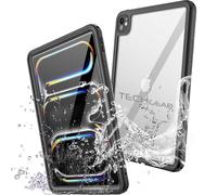 TECHGEAR Coque étanche pour iPad Pro 13" 2024 (M4) [Poseidon Case] Coque fine et robuste résistante aux chocs avec protecteur d'écran intégré, support et sangle