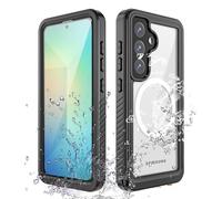 TECHGEAR Coque étanche pour Samsung Galaxy S25 Plus, IP68 à 360°, résistante aux chocs, à la poussière, compatible avec protecteur d'écran et d'appareil photo intégrés, coque de protection magnétique