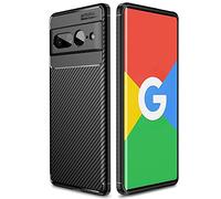 TECHGEAR Coque Google Pixel 7 Pro [CarbonFlex Case] Noir Flexible Antichoc Silicone Coque en TPU Protection en Fibre de Carbone [Conception en Fibre de Carbone] Compatible avec Google Pixel 7 Pro