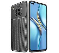 TECHGEAR Coque Honor 50 Lite [CarbonFlex Case] Noir Flexible Antichoc Silicone Coque en TPU Protection en Fibre de Carbone [Conception en Fibre de Carbone] Compatible avec Honor 50 Lite