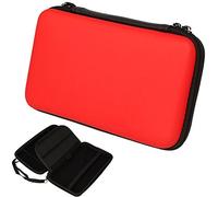 TECHGEAR Coque Nintendo 2DS XL, Étui Solide Housse de Protection/ Pochette De Transport Compatible pour Nintendo 2DS XL + Jeux + Accessoires [Rouge]