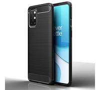 TECHGEAR Coque OnePlus 8T [Stealth Case] Coque Flexible Antidéflagrante en TPU, Protection en Fibre de Carbone Soft Flexible Compatible avec OnePlus 8T [Noir]