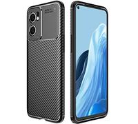 TECHGEAR Coque Oppo Find X5 Lite 5G [CarbonFlex Case] Noir Flexible Antichoc Silicone Coque en TPU Protection en Fibre de Carbone [Conception en Fibre de Carbone] Compatible avec Oppo Find X5 Lite 5G