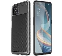 TECHGEAR Coque Oppo Reno 4Z 5G [CarbonFlex Case] Noir Flexible Antichoc Silicone Coque en TPU Protection en Fibre de Carbone [Conception en Fibre de Carbone] Compatible avec Oppo Reno4 Z 5G