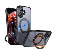 TECHGEAR Coque pour iPhone 17 de 6,1" avec anneau magnétique, protection fine et résistante aux chocs, dos transparent, protection d'appareil photo et d'écran, compatible MagSafe pour Apple iPhone 17