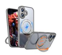 TECHGEAR Coque pour iPhone 17 de 6,1" avec anneau magnétique, protection fine et résistante aux chocs, dos transparent, protection d'appareil photo et d'écran, compatible MagSafe pour Apple iPhone 17