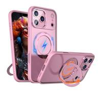 TECHGEAR Coque pour iPhone 17 Pro avec anneau magnétique, protection fine et résistante aux chocs, dos transparent, protection d'appareil photo et écran, compatible MagSafe pour Apple iPhone 17 Pro