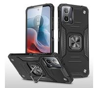 TECHGEAR Coque pour Moto G34 5G [Armure renforcée] Coque de protection robuste de qualité militaire avec anneau magnétique en métal béquille antichoc pour Motorola Moto G34 5G - Noir