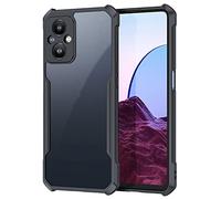 TECHGEAR Coque rigide pour Oppo Reno 8 Lite 5G [Fusion Armour] Coque de protection hybride robuste avec dos transparent conçu pour Oppo Reno 8 Lite 5G - Noir
