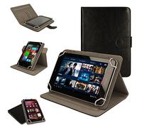 TECHGEAR® [Cosmic (8)] Étui Universel pour Tablette Bush MyTablet 8 Pouces - 360 Degrés de Rotation, Housse Amovible avec Stand de Visualisation (Noir)