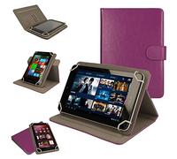 TECHGEAR® [Cosmic (8)] Étui Universel pour Tablettes Linx 8 Pouces Tablet - 360 Degrés de Rotation, Housse Amovible avec Stand de Visualisation (Violet)