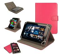 TECHGEAR® [Cosmic (8) Étui Universel pour Tablettes Toshiba Encore 2 8" [WT8-B-102] - 360 Degrés de Rotation, Housse Amovible avec Stand de Visualisation (Rose)