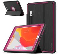 TECHGEAR D-Fence Coque pour iPad 10.2 2021/2020/2019 [9ème / 8ème / 7ème génération] Housse Étui Rigide, Protection Antichoc avec Support + Protection Écran Compatible avec iPad 10.2