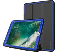 TECHGEAR D-Fence Étui pour iPad Air 3 2019 / iPad Pro 10.5, Housse Coque Rigide, Protection Anti-Choc avec Support/Protection Écran Amovible Compatible avec iPad Pro 10.5 Pouces [Noir/Bleu]