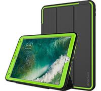TECHGEAR D-Fence Étui pour iPad Air 3 2019 / iPad Pro 10.5, Housse Coque Rigide, Protection Anti-Choc avec Support/Protection Écran Amovible Compatible avec iPad Pro 10.5 Pouces [Noir/Vert]