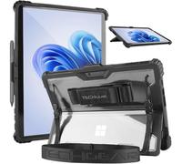 TECHGEAR DuraTUFF Coque pour Microsoft Surface Pro 11/Pro 10/Pro 9 [compatible clavier Signature] Coque résistante aux chocs avec dragonne et bandoulière, support et porte-stylo