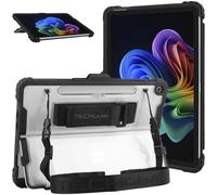 TECHGEAR DuraTUFF Étui pour Microsoft Surface Pro 12 (2025, 12") - Coque robuste et résistante aux chocs | Compatible clavier Signature | Support, bandoulière et accès au stylo