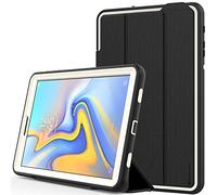 TECHGEAR Étui D-Fence pour Galaxy Tab A 10.5 - Coque Rigide, Protection Anti-Choc avec Support/Protection Écran Amovible Compatible pour Samsung Galaxy Tab A 10.5 Pouces (SM-T590) [Noir/Gris]