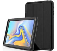 TECHGEAR Étui D-Fence pour Galaxy Tab A 10.5 - Coque Rigide, Protection Anti-Choc avec Support/Protection Écran Amovible Compatible pour Samsung Galaxy Tab A 10.5 Pouces (SM-T590) [Noir Entier]