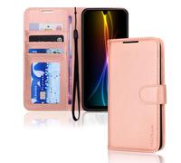 TECHGEAR Étui de téléphone pour Samsung Galaxy A17, étui portefeuille en cuir synthétique [blocage RFID] porte-cartes avec support, dragonne, fermeture magnétique, protection antichoc pour Samsung A17