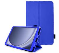 TECHGEAR Étui en Cuir pour Samsung Galaxy Tab A9 8,7 (SM-X110 / SM-X115) Étui Portefeuille Fin en Cuir PU de qualité supérieure avec dragonne [Bleu]