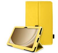 TECHGEAR Étui en cuir synthétique pour Samsung Galaxy Tab A9 Plus 11" (SM-X210 / SM-X215) - Étui portefeuille fin avec support et dragonne - Fonction veille/réveil automatique - Jaune