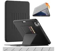 TECHGEAR Étui Enduro pour Apple iPad Air 10,9" 4e/5e génération (2022/2020) iPad Pro 11" 4e/3e Étui à Rabat magnétique Robuste [Veille/réveil] Housse Anti-Chute [Support Multi-Angle] Crayon et Porte-