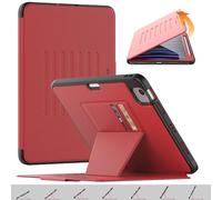 TECHGEAR Étui Enduro pour Apple iPad Air 10,9" 4e/5e génération (2022/2020) iPad Pro 11" 4e/3e Étui à Rabat magnétique Robuste [Veille/réveil] Housse Anti-Chute [Support Multi-Angle] Crayon et Porte-