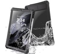 TECHGEAR Étui étanche Compatible avec Apple iPad Air 11 (M3 2025 / M2 2024) [Poseidon] Coque étanche, fine et robuste, résistante aux chocs, avec protection d'écran intégrée, support et dragonne