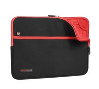 TECHGEAR Étui, Housse, Sacoche de Protection Zippée en Néoprène avec Intérieur Anti-Choc à Bulles Compatible pour iPad Pro 12.9, Samsung Pro 12.2, Book 12", Surface Pro 2017/4 / 3/2 [Rouge]