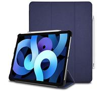 TECHGEAR Étui Intelligent pour iPad Air 5, 5e génération [Compatible Crayon] - Étui Fin à Trois Volets avec Support de Protection des Coins [Mise en Veille/réveil Automatique] iPad Air 2022 - Bleu