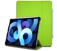 TECHGEAR Étui intelligent pour iPad Air 5, 5e génération [compatible crayon] - Étui fin à trois volets avec support de protection des coins [mise en veille/réveil automatique] pour iPad Air 2022 -Vert