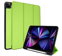TECHGEAR Étui Intelligent pour iPad Pro 11" 2021 [Compatible Crayon] - Étui Fin avec Support Pliable et Protection des Coins [Mise en Veille/réveil] pour iPad Pro 11" 3ème génération - Vert