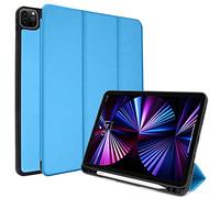 TECHGEAR Étui Intelligent pour iPad Pro 11" 2021 [Compatible Crayon] - Étui Fin avec Support Pliable et Protection des Coins [Mise en Veille/réveil] pour iPad Pro 11" 3ème génération - Bleu Clair