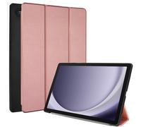 TECHGEAR Étui Intelligent pour Samsung Galaxy Tab A9 Plus 11" Version 2023 (SM-X210 / SM-X215) en Cuir PU Fin avec Support à Trois Volets avec Protection des Coins [Veille/réveil Automatique]-Or Rose