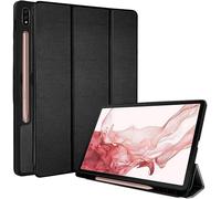 TECHGEAR Étui intelligent pour Samsung Galaxy Tab S9 11" version 2023 (SM-X710 / SM-X716) - Étui fin en cuir synthétique avec support et protection des coins [veille/réveil automatique] Support en TPU