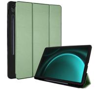 TECHGEAR Étui intelligent pour Samsung Galaxy Tab S9 FE Plus (S9 FE+) 12,4" 2023 (SM-X610 / SM-X616) en similicuir PU fin avec support et protection des coins [veille/réveil automatique] Support en