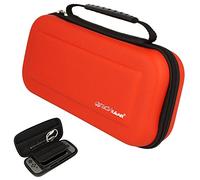 TECHGEAR Étui Nintendo Switch OLED Housse de Protection / Pochette De Transport Compatible avec Nintendo Switch OLED, Manettes Joy-Con, Cartes de Jeux, [Rouge] Nintendo Switch / Switch OLED