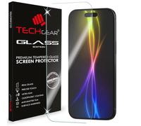 TECHGEAR Film de protection d'écran en verre trempé pour iPhone 17 Air (2025) - Bords arrondis 2,5D Dureté 9H, Cristal transparent, résistant aux rayures, sans bulles