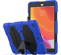 TECHGEAR G-Shock Étui pour iPad 10.2 2021/2020 / 2019 [9ème, 8ème 7ème génération] Coque Rigide, Haute Protection Antichoc avec Support Amovible - Housse pour Enfants Écoles Ouvriers - Bleu