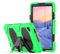 TECHGEAR G-Shock Étui pour Samsung Galaxy Tab A7 Lite 2021 8.7" (SM-T220 / SM-T225) Coque Rigide, Haute Protection Anti-Choc avec Support Amovible, Housse pour Enfants Écoles Ouvriers Bâtiments - Vert