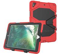 TECHGEAR G-Shock Étui Solide pour iPad Air 3 2019 10.5 Pouces - Housse Rigide Haute Protection Anti-Choc avec Support Amovible Compatible pour iPad Air 3 2019 10.5 Pouces (Rouge)