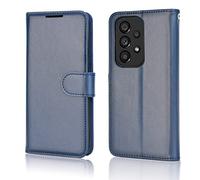 TECHGEAR Galaxy A13 Etui Portefeuille en Cuir, Housse de Protection Flip avec Porte-Cartes Portefeuille, Support et Dragonne - Cuir PU Bleu avec Fermeture Magnétique Conçu pour Samsung A13