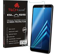 TECHGEAR Galaxy A8 2018 VERRE, Protecteur d'Écran Original en Verre Trempé Compatible pour Samung Galaxy A8 2018 (Séries SM-A530)