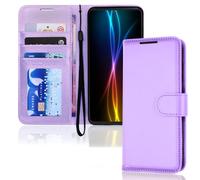 TECHGEAR Galaxy S21 Étui Portefeuille en Cuir, Housse de Protection avec Porte-Cartes, Support et Dragonne - Cuir PU Lavande avec Fermeture Magnétique Conçu pour Samsung S21 / 5G