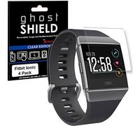 TECHGEAR® ghostSHIELD Edition Lot de 4 protections d'écran intégrales pour Fitbit Ionic en TPU souple renforcé