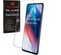 TECHGEAR GLASS Edition Compatible avec Oppo Find X3 Lite 5G, Housse de protection d'écran en verre trempé [2.5D Bords Arrondis] [Dureté 9H] [Clarté Cristal] [Anti-rayures] [Anti-Bulles]